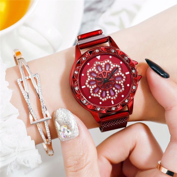 luxury rose gold watch women 360 degrees rotation special design diamond watches mesh magnet starry sky ladies watch quartz, Slivery;brown
luxury rose gold watch women 360 degrees rotation special design diamond watches mesh magnet starry sky ladies watch quartz, Slivery;brown