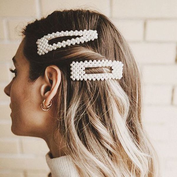 2 pcs of set chic pearl slide hairpins set geometric big bobby pins vintage 9cm hair accessories hair jewelry 2019 barrettes, Golden;white
2 pcs of set chic pearl slide hairpins set geometric big bobby pins vintage 9cm hair accessories hair jewelry 2019 barrettes, Golden;white