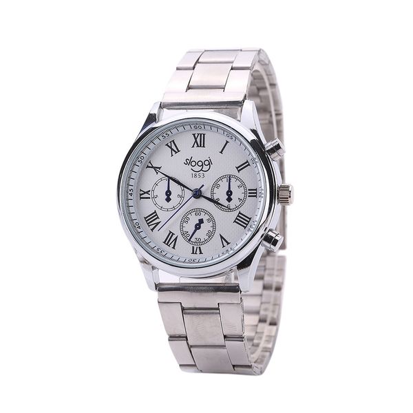 men watch black roman numeral pointer white dial dress quartz wrist watch stainless steel strap montre homme zegarek meski reloj, Slivery;brown
men watch black roman numeral pointer white dial dress quartz wrist watch stainless steel strap montre homme zegarek meski reloj, Slivery;brown