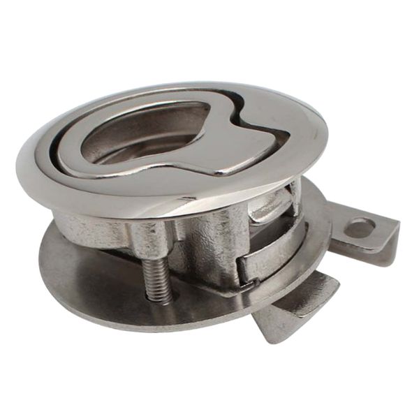316 stainless steel hardware boat 2" flush mount hatch pull latch lock for deck