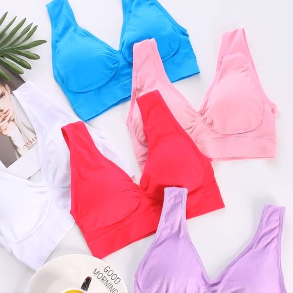 gym clothing 2021 women's double seamless sports bra large size no steel ring vest yoga push up fitness adjustment underwear running, White;black
gym clothing 2021 women's double seamless sports bra large size no steel ring vest yoga push up fitness adjustment underwear running, White;black