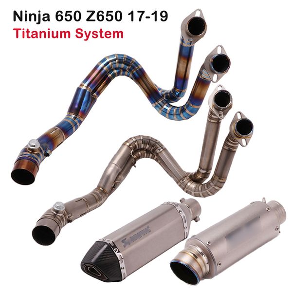 for z650 ninja 650 2017 2018 2019 exhaust muffler tip front header pipe motorcycle whole titanium system
for z650 ninja 650 2017 2018 2019 exhaust muffler tip front header pipe motorcycle whole titanium system