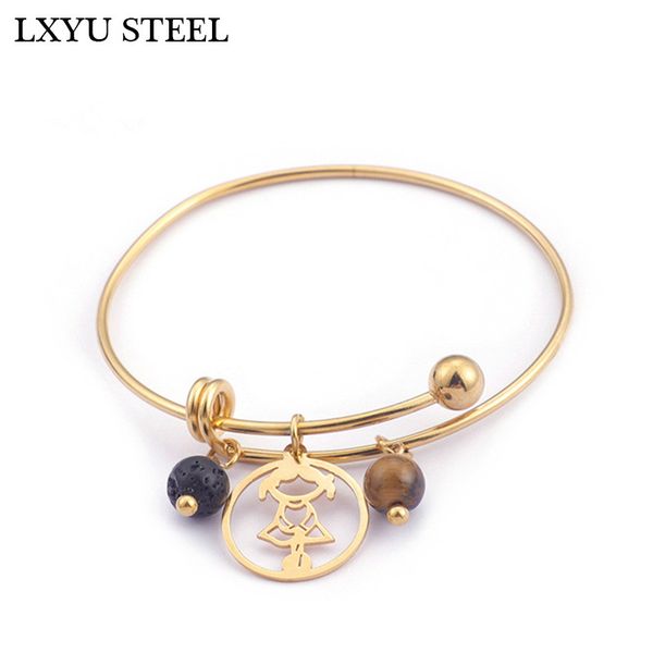 316l stainless steel 68mm bangles for women figure little girl & plastic beads charm bracelet & bangle friendship jewelry, Black
316l stainless steel 68mm bangles for women figure little girl & plastic beads charm bracelet & bangle friendship jewelry, Black