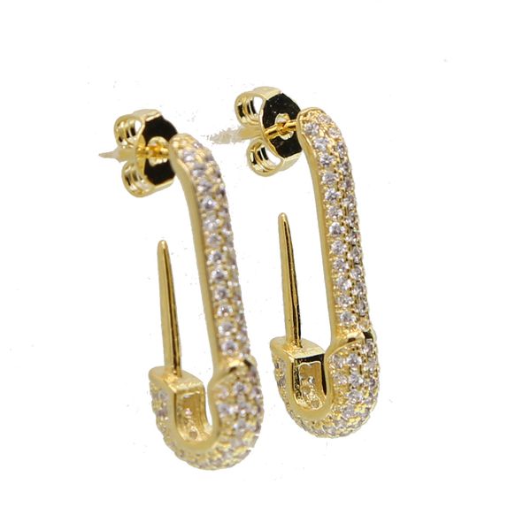 micro pave clear cubic zirconia fashion jewelry safety pin stud european women trendy gorgeous earrings, Golden;silver
micro pave clear cubic zirconia fashion jewelry safety pin stud european women trendy gorgeous earrings, Golden;silver