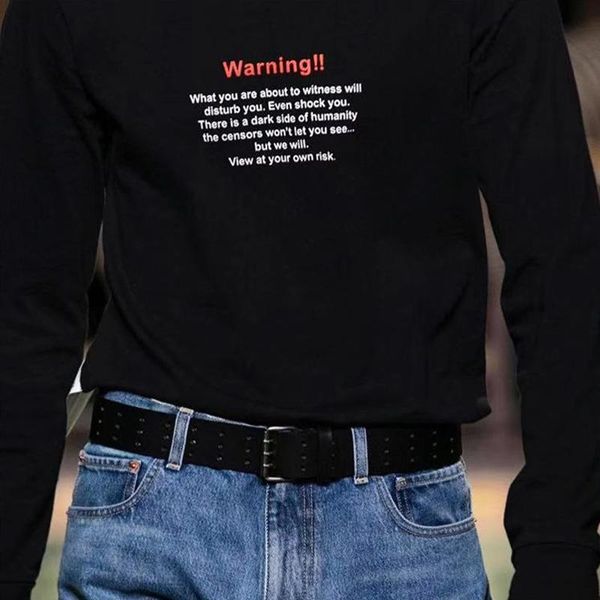 19fw vetements high collar black sweater warning cotton hip hop skateboard sweaters men women casual coat fashion hflsmy061, White;black
19fw vetements high collar black sweater warning cotton hip hop skateboard sweaters men women casual coat fashion hflsmy061, White;black
