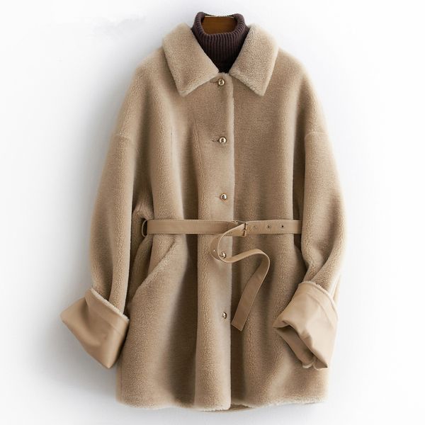 real fur coat female vintage sheep shearing jacket women autumn winter clothes 2020 korean elegant 100% wool hiver 23017, Black
real fur coat female vintage sheep shearing jacket women autumn winter clothes 2020 korean elegant 100% wool hiver 23017, Black