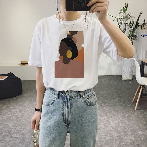 summer new fashion harajuku personality girl print women's casual loose round neck short sleeve t-tenday talk, White
summer new fashion harajuku personality girl print women's casual loose round neck short sleeve t-tenday talk, White