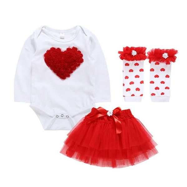 3pcs newborn baby girl outfits heart shape clothes romper bodysuit tutu skirts dress baby clothing set, White
3pcs newborn baby girl outfits heart shape clothes romper bodysuit tutu skirts dress baby clothing set, White