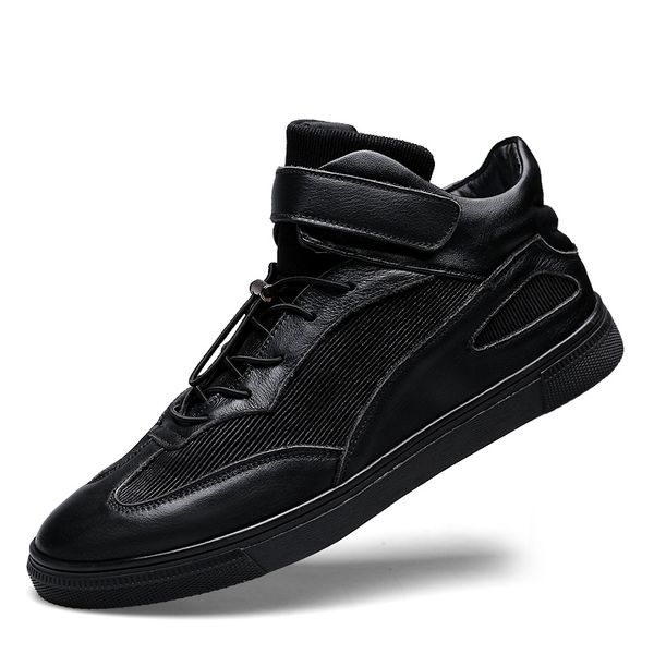 high-leather casual men sneakers men thick sole young daily footwear spring/autumn new chunky sneakers 2019 new, Black
high-leather casual men sneakers men thick sole young daily footwear spring/autumn new chunky sneakers 2019 new, Black