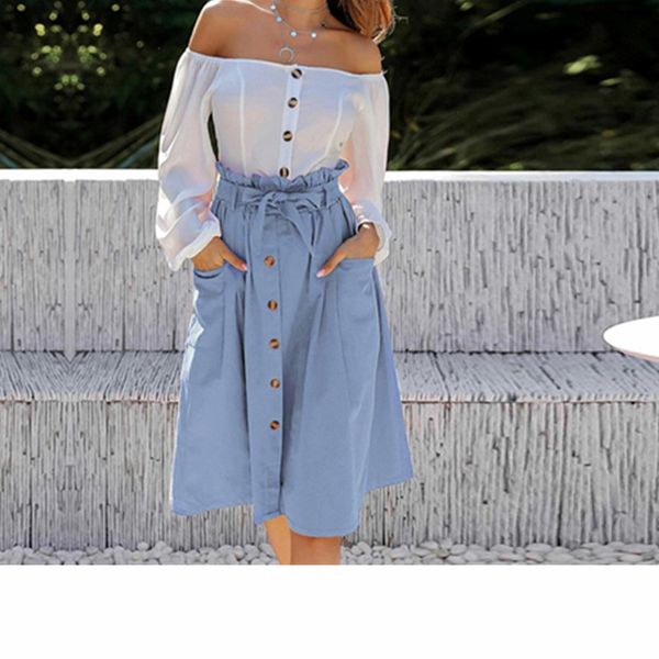 fashion women casual skirt frily ruffles high waist skirts for woman button design skirts solid color bowknot skirt plus size, Black
fashion women casual skirt frily ruffles high waist skirts for woman button design skirts solid color bowknot skirt plus size, Black