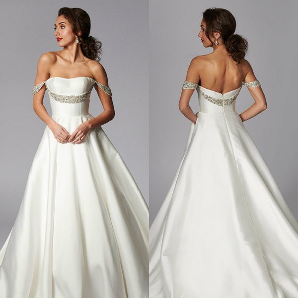elegant mermaid wedding dresses off shoulder sleeveless beads ruched satin bridal gowns sweep train robes de mariée, White
elegant mermaid wedding dresses off shoulder sleeveless beads ruched satin bridal gowns sweep train robes de mariée, White