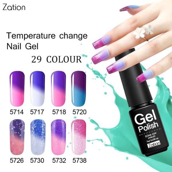 zation temperature 7ml nail gel uv gel polish nail varnish tools chameleon change gradient polish, Red;pink
zation temperature 7ml nail gel uv gel polish nail varnish tools chameleon change gradient polish, Red;pink