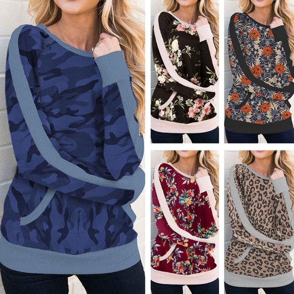 women clothes shirts leopard patchwork casual pocket t-shirt tees o-neck blouses camo floral raglan sleeve t-shirt d22802, White
women clothes shirts leopard patchwork casual pocket t-shirt tees o-neck blouses camo floral raglan sleeve t-shirt d22802, White
