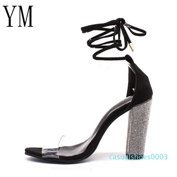 3colour women heeled sandals bandage rhinestone ankle strap pumps super high square heels lady shoes big size 43 c03, Black
3colour women heeled sandals bandage rhinestone ankle strap pumps super high square heels lady shoes big size 43 c03, Black