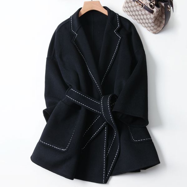 wool coat women clothes 2020 spring korean 100% wool jacket elegant ladies coats overcoat loose casaco feminino mke-1095 kj4160, Black
wool coat women clothes 2020 spring korean 100% wool jacket elegant ladies coats overcoat loose casaco feminino mke-1095 kj4160, Black
