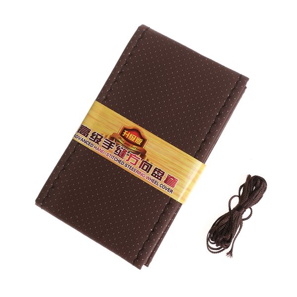 1pc soft grip pu leather breathable diy hand sew car steering wheel cover with needle and thread air hole for auto van suv
1pc soft grip pu leather breathable diy hand sew car steering wheel cover with needle and thread air hole for auto van suv