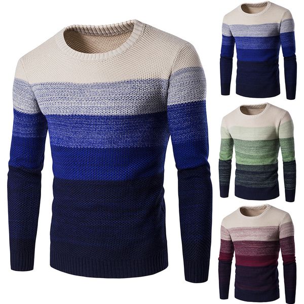 men autumn new o-neck causal pullover men striped sweater pullovers brand warm knitwear casual sweaters jumper for teens, White;black
men autumn new o-neck causal pullover men striped sweater pullovers brand warm knitwear casual sweaters jumper for teens, White;black