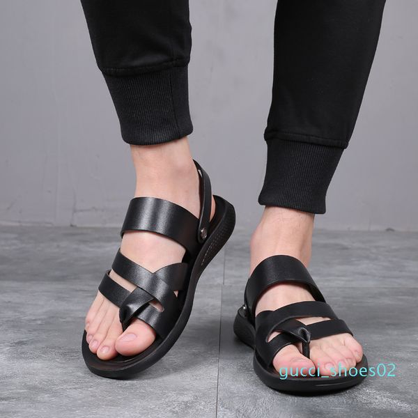 summer new men's hollow breathable beach shoes trend flat heel two-way sandals and slippers men's sandals g02, Black
summer new men's hollow breathable beach shoes trend flat heel two-way sandals and slippers men's sandals g02, Black