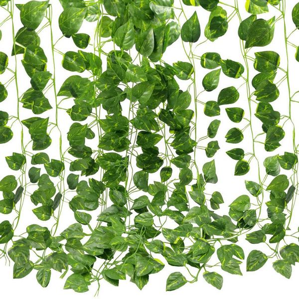 decorative flowers & wreaths 24 pcs artificial ivy garland foliage green leaves fake hanging vine plant for wedding party garden wall decora
decorative flowers & wreaths 24 pcs artificial ivy garland foliage green leaves fake hanging vine plant for wedding party garden wall decora