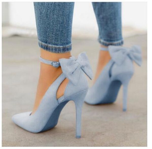 2020 new women high heels bow pumps stiletto pointed toe fashion party pumps ladies wedding shoes, Black
2020 new women high heels bow pumps stiletto pointed toe fashion party pumps ladies wedding shoes, Black