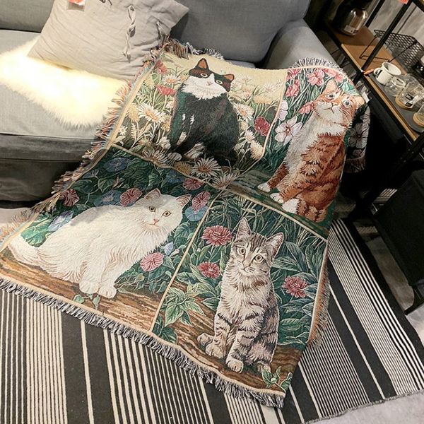super cute 4 cats blanket personality tapestry office air conditioning blankets nap knitting thread blanket living room sofa
super cute 4 cats blanket personality tapestry office air conditioning blankets nap knitting thread blanket living room sofa