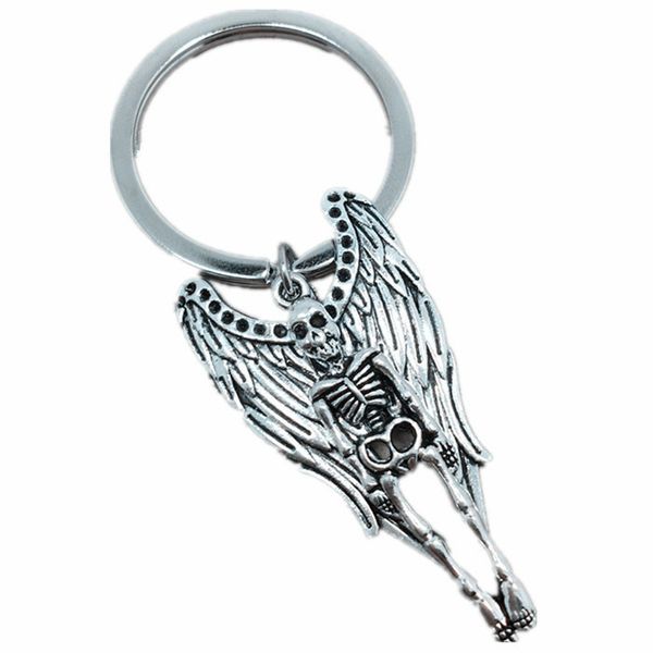 new ancient silver angel wings skull skeleton charm keychain creative designer keyring fashion women men jewelry friend holiday gift, Slivery;golden
new ancient silver angel wings skull skeleton charm keychain creative designer keyring fashion women men jewelry friend holiday gift, Slivery;golden