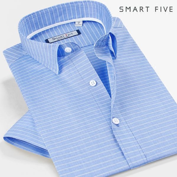 men shirt short sleeve cotton 100% striped slim fit men shirt male clothes camisa masculina 5xl 6xl, White;black
men shirt short sleeve cotton 100% striped slim fit men shirt male clothes camisa masculina 5xl 6xl, White;black