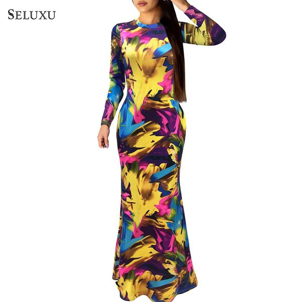 seluxu 2019 fall autumn women dress floral print dress high waist long sleeve round neck women bodycon party, Black;gray
seluxu 2019 fall autumn women dress floral print dress high waist long sleeve round neck women bodycon party, Black;gray