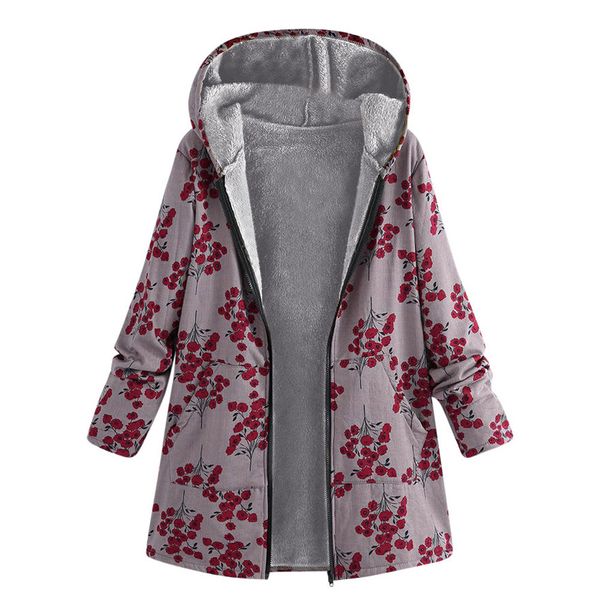 vintage floral print hooded pockets oversize coats womens winter warm thicken outwear coats #1025 487-733g, Black
vintage floral print hooded pockets oversize coats womens winter warm thicken outwear coats #1025 487-733g, Black