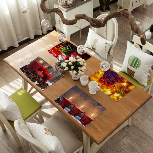 ttlife рождество обеденный стол placemats белье нескользящие коврики кухонные принадлежности декоративная посуда pad корк салфетки
ttlife рождество обеденный стол placemats белье нескользящие коврики кухонные принадлежности декоративная посуда pad корк салфетки