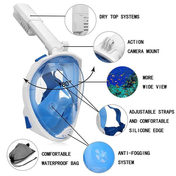 diving mask scuba mask underwater anti fog full face snorkeling swimming 180 seaview snorkel diving equipment s/m , l/xl
diving mask scuba mask underwater anti fog full face snorkeling swimming 180 seaview snorkel diving equipment s/m , l/xl