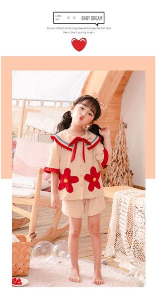 girls' pajamas summer short sleeve thin suit baby cute super cute children's pajamas spring summer children's home clothes, Blue;red
girls' pajamas summer short sleeve thin suit baby cute super cute children's pajamas spring summer children's home clothes, Blue;red