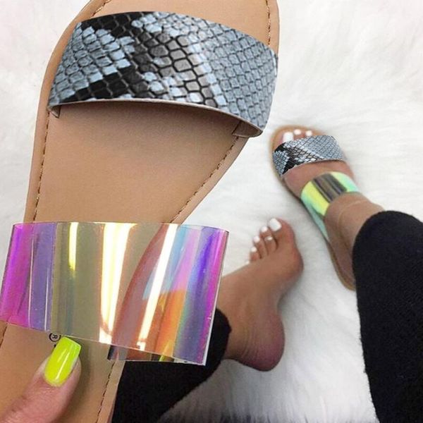 slippers women's casual color snake mixing roman plus-size flats sandals shoes, Black
slippers women's casual color snake mixing roman plus-size flats sandals shoes, Black