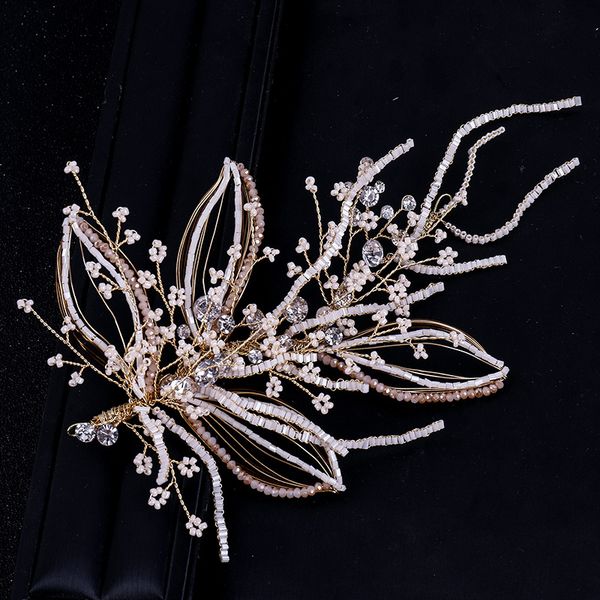luxury korean style handmade wedding hair jewelry bridal crystal beads leaf headpiece party prom jewelry
luxury korean style handmade wedding hair jewelry bridal crystal beads leaf headpiece party prom jewelry