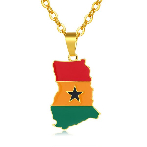 ghana map and flag pendant necklace gold color jewelry ghanaian country maps patriotic national day gift bijoux femme, Silver
ghana map and flag pendant necklace gold color jewelry ghanaian country maps patriotic national day gift bijoux femme, Silver