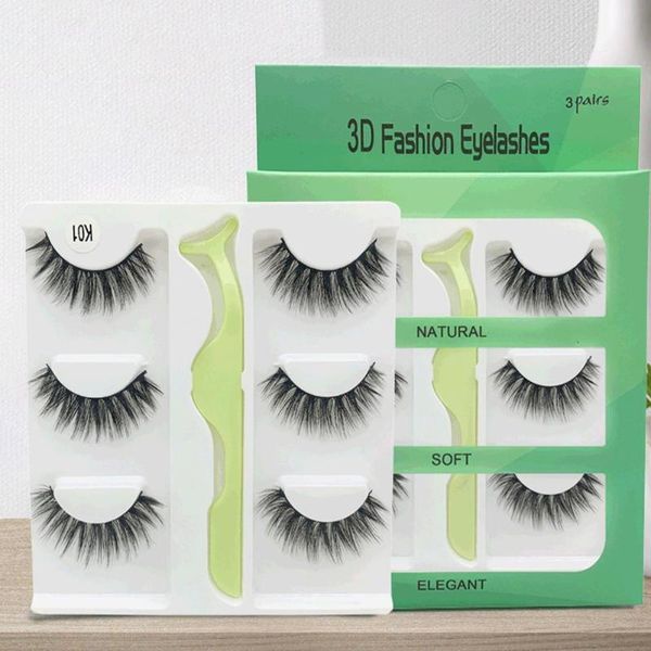 3 pairs 3d handmade false eyelashes thick long-lash fake eye lashes makeup with tweezers
3 pairs 3d handmade false eyelashes thick long-lash fake eye lashes makeup with tweezers