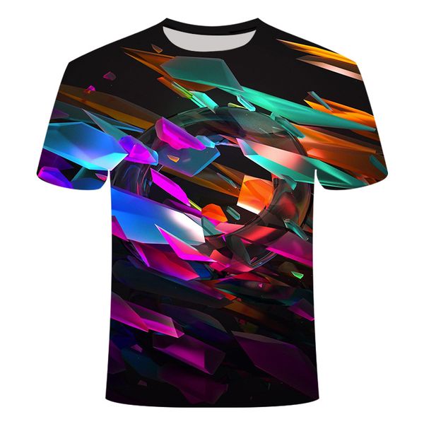 summer 2020 fashion men's t-shirt casual 3d printing color three-dimensional fragmented short-sleeved round neck t-shirt, White;black
summer 2020 fashion men's t-shirt casual 3d printing color three-dimensional fragmented short-sleeved round neck t-shirt, White;black