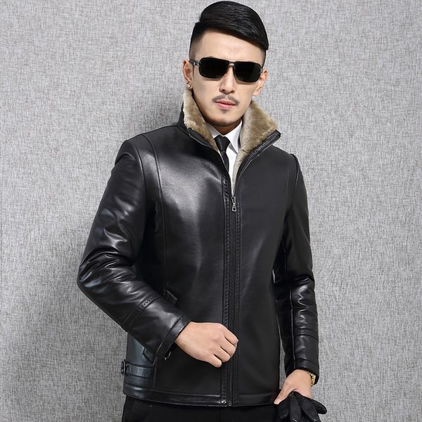 men's down & parkas boollili arrival brown genuine leather jacket men thick warm sheepskin male slim plus size l-4xl, Black
men's down & parkas boollili arrival brown genuine leather jacket men thick warm sheepskin male slim plus size l-4xl, Black