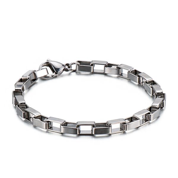 5ps lot 3mm 5mm 20cm (8'')silver fashion jewelry stainless steel cool box- link chain bracelet for men boys women gifts, Black
5ps lot 3mm 5mm 20cm (8'')silver fashion jewelry stainless steel cool box- link chain bracelet for men boys women gifts, Black