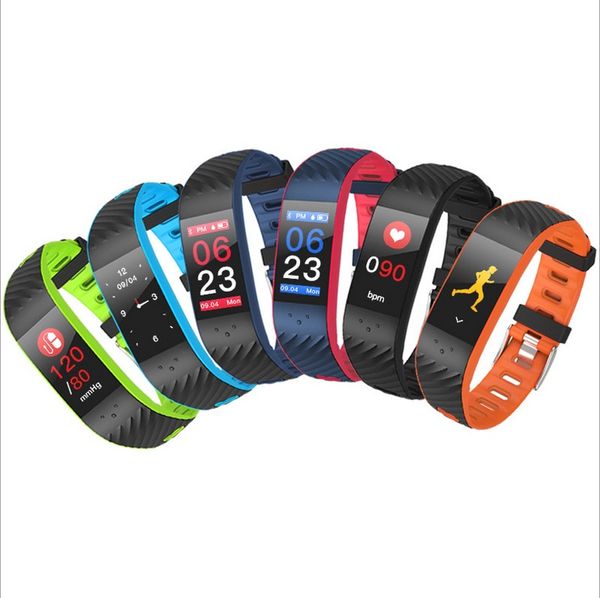 P4 Smart Wristbands Color Display Heart Rate Smart Bracelet With Blood Pressure Monitor Pedometer Fitness Tracker Watch