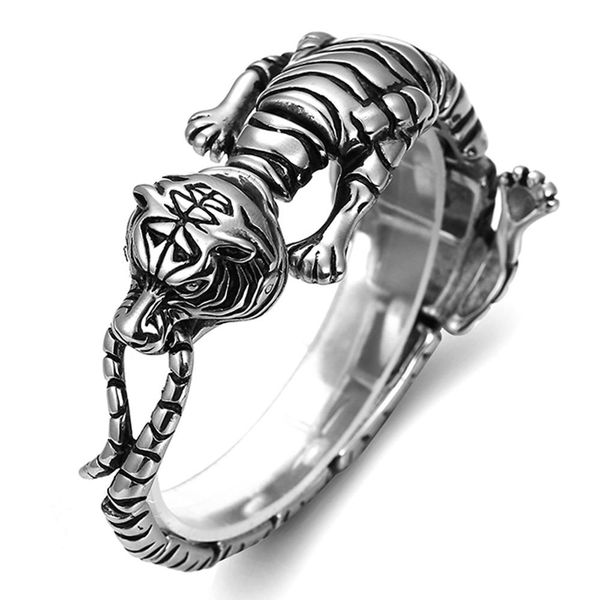 men's tiger stainless steel bracelet trend personality tiger animal titanium steel bracelet punk jewelry, Golden;silver
men's tiger stainless steel bracelet trend personality tiger animal titanium steel bracelet punk jewelry, Golden;silver