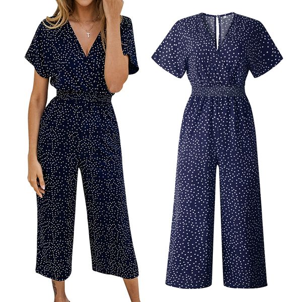 women jumpsuits rompers summer casual print v-neck pocket overalls jumpsuit short sleeve wide leg loose jumpsuit, Black;white
women jumpsuits rompers summer casual print v-neck pocket overalls jumpsuit short sleeve wide leg loose jumpsuit, Black;white