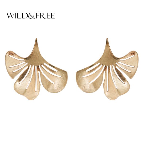 wild&2020 new statement flower earrings for women gold hollow out metal leaves stud earrings fashion jewelry drop shipping, Golden;silver
wild&2020 new statement flower earrings for women gold hollow out metal leaves stud earrings fashion jewelry drop shipping, Golden;silver