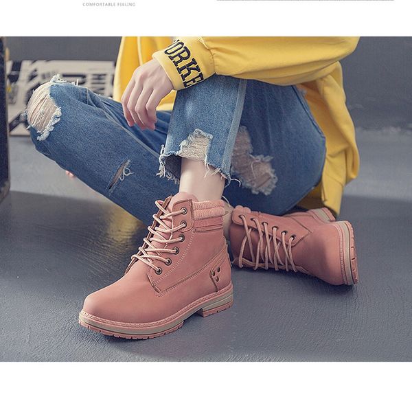 round toe ankle boots for women shoes lace up female boots warm fur plush insole classic style chaussures femme, Black
round toe ankle boots for women shoes lace up female boots warm fur plush insole classic style chaussures femme, Black