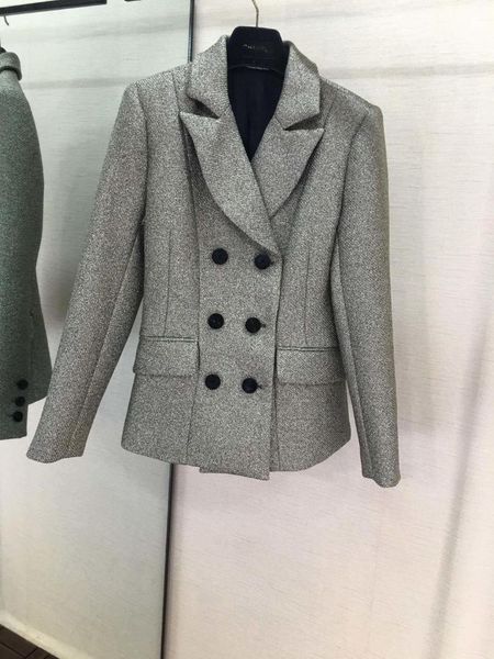 2019 autumn new women's fashion fiber fabric gold fabric casual jacket 0816, White;black
2019 autumn new women's fashion fiber fabric gold fabric casual jacket 0816, White;black