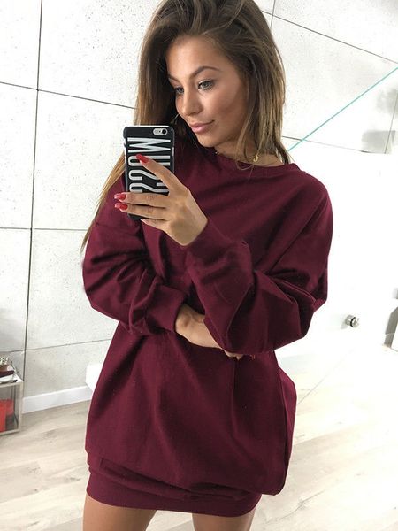 women hoodies designer autumn and winter new casual round neck sweater dress long-sleeved women's shirt (s-xl, Black
women hoodies designer autumn and winter new casual round neck sweater dress long-sleeved women's shirt (s-xl, Black