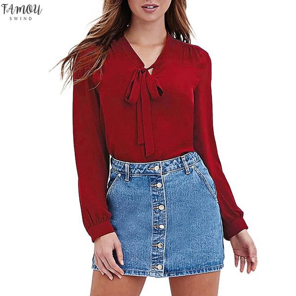 women shirts bow tie neck long sleeve casual office work blouse shirts fashion summer blouse women summer aug 26, White
women shirts bow tie neck long sleeve casual office work blouse shirts fashion summer blouse women summer aug 26, White