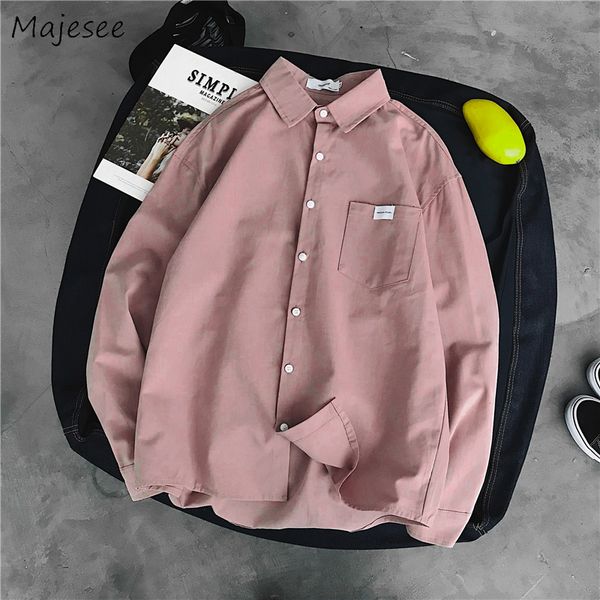 shirts men solid autumn long sleeve shirt harajuku simple mens korean style males clothes all match casual, White;black
shirts men solid autumn long sleeve shirt harajuku simple mens korean style males clothes all match casual, White;black