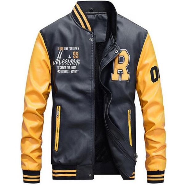 leather jacket men 2020 selling male plus velvet men jacket leather spring / fall motorcycle embroidery coat, Black
leather jacket men 2020 selling male plus velvet men jacket leather spring / fall motorcycle embroidery coat, Black