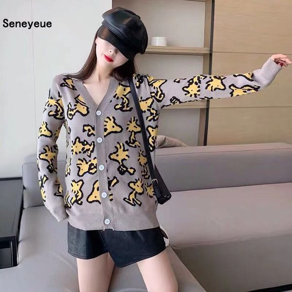 women's knits & tees knit cardigans spring cartton cute loose sweater v-necked japan style kawaii girl knitting outwear preppy casual, White
women's knits & tees knit cardigans spring cartton cute loose sweater v-necked japan style kawaii girl knitting outwear preppy casual, White